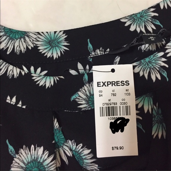 Express Cut-Out Pintucked Trapeze Dress - Picture 6 of 8